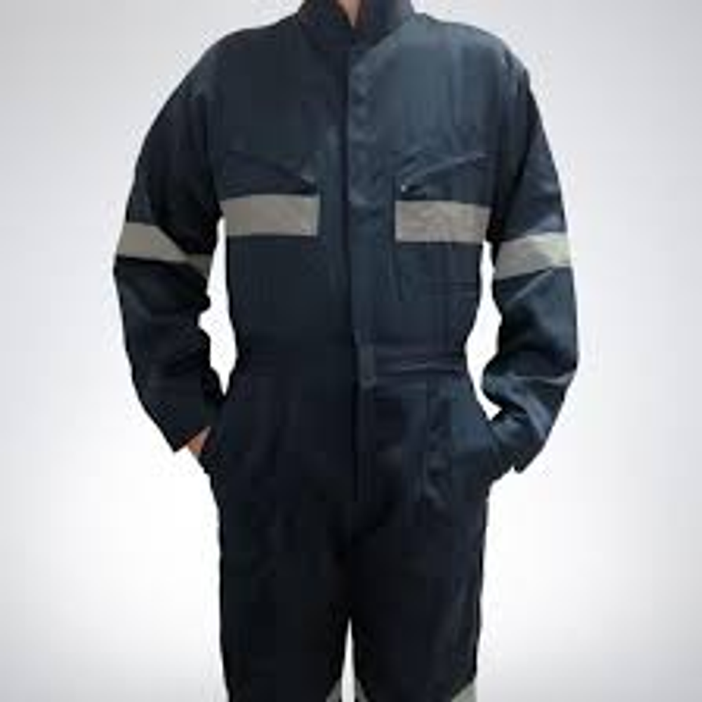 Overol buzo tela poplin Azul tallas extra Grandes 4xl