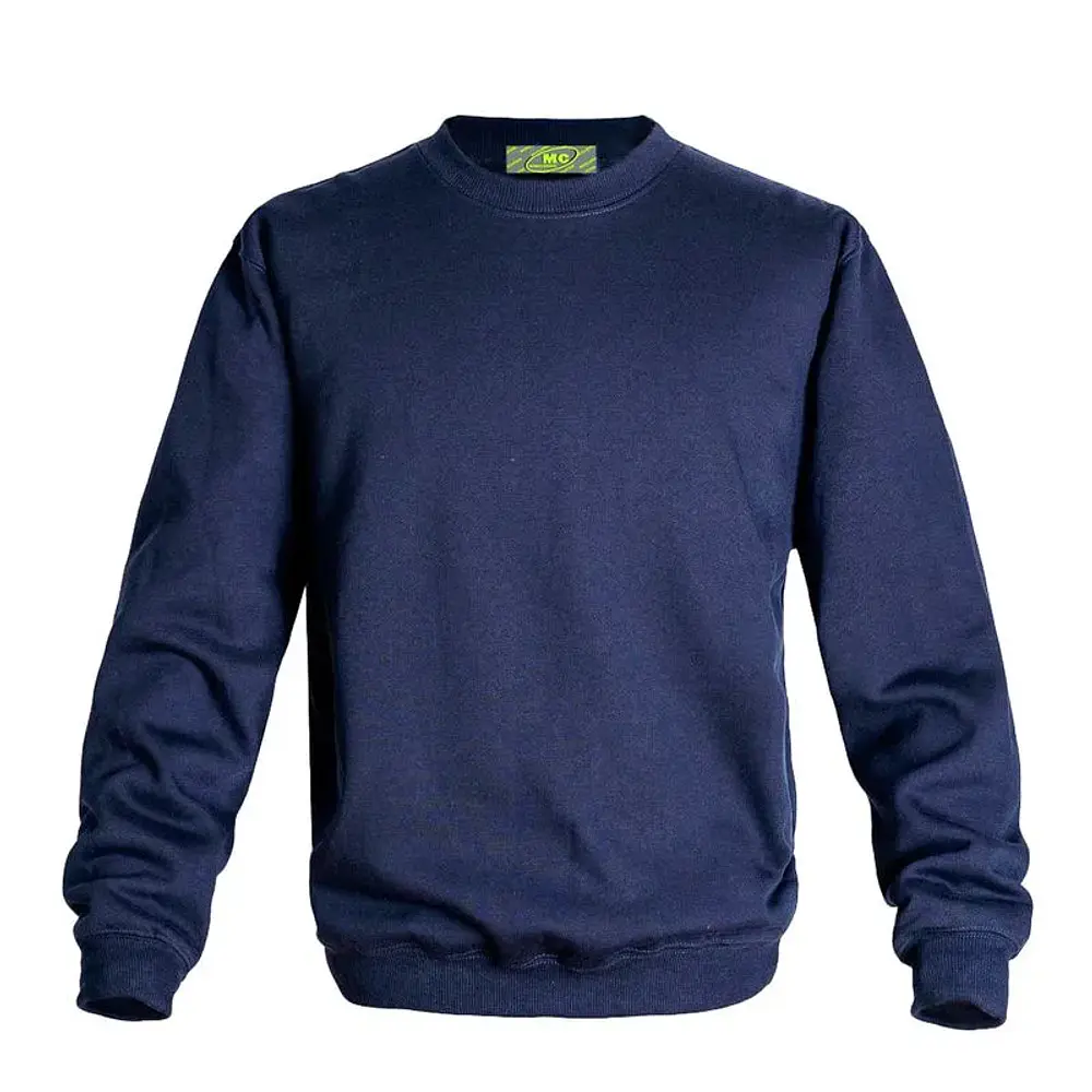 Poleron franela 100% algodón Azul Marino Extra grande 7xl