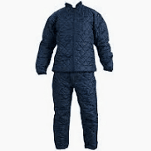 Pijama térmico acolchado conjunto chaqueta pantalon azul marino extra grande 4xl