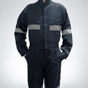 Overol buzo gabardina o Poplin Azul Marino extra grande 7xl