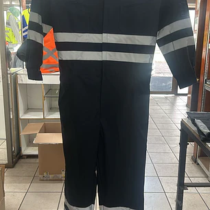 Overol buzo  Poplin Azul Marino extra grande 7xl