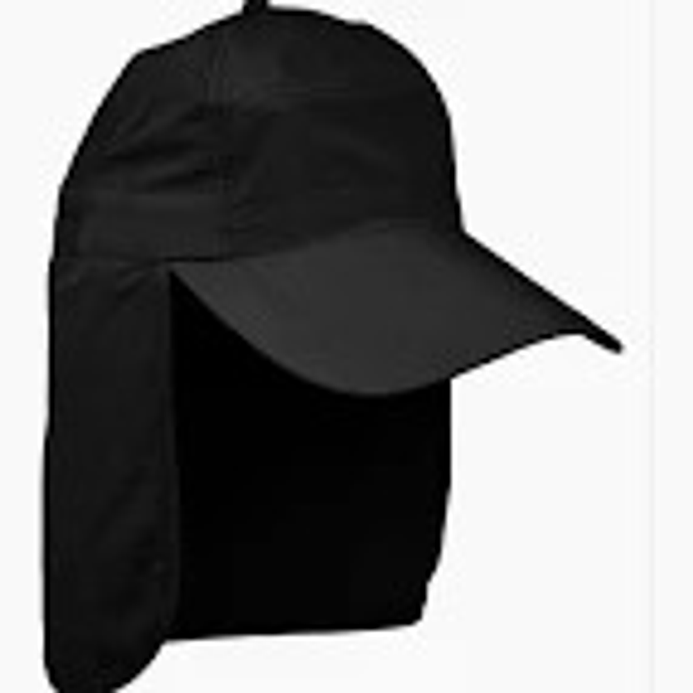 Jockey Legionario cubre nuca poliéster Negro