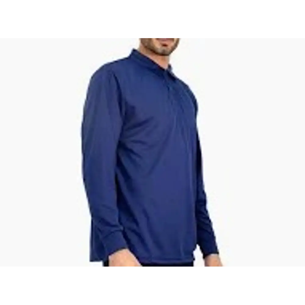 Polera Dry cool azul Marina varon manga larga L