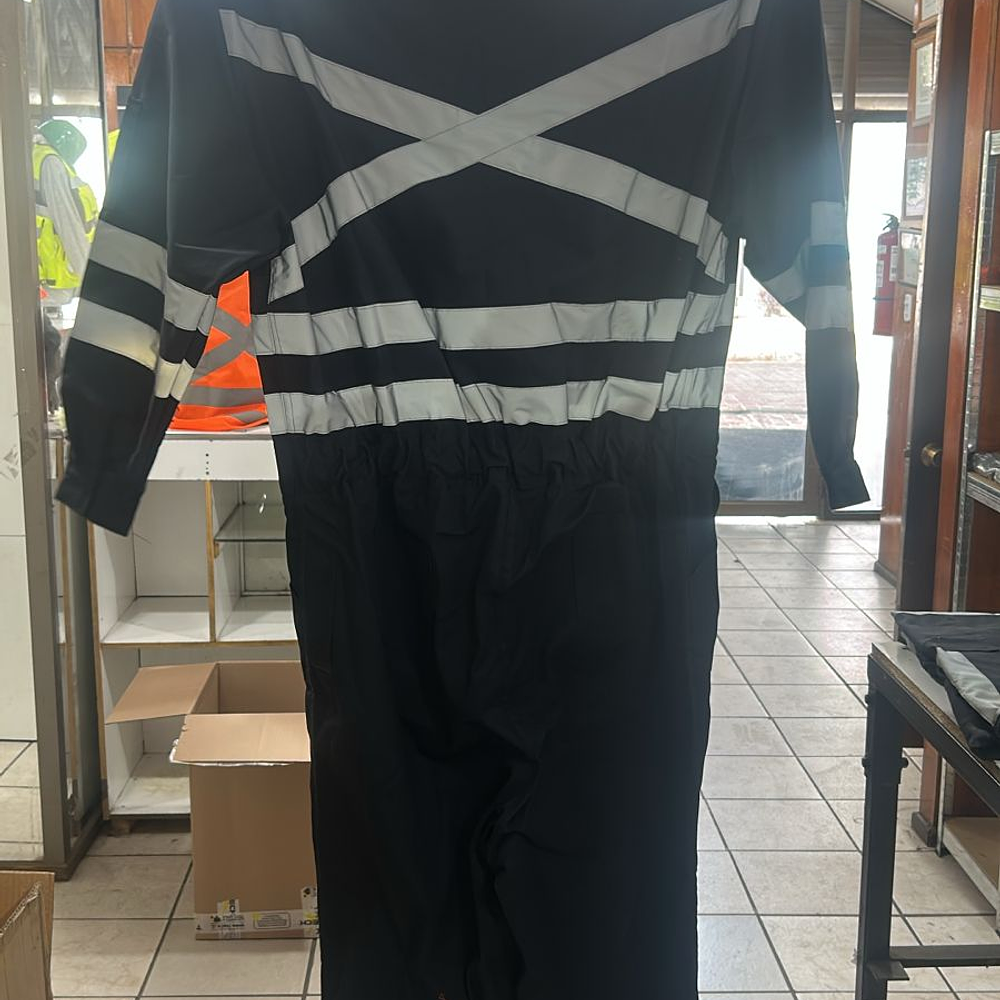 Overol buzo gabardina o Poplin Naranjo extra grande 7xl 2