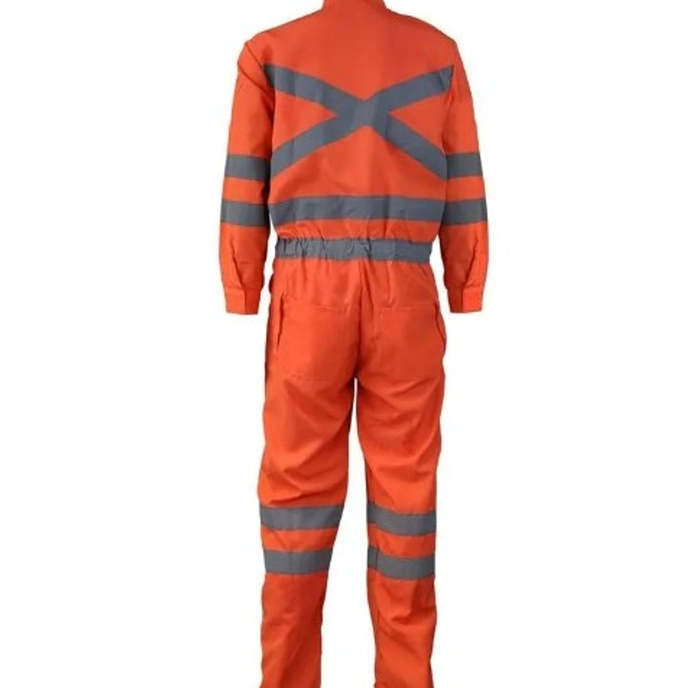 Overol buzo gabardina o Poplin Naranjo extra grande 7xl 4