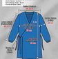 Delantal Cruzado para packing tipo kimono con amarra costados tela Bistrech - Miniatura 3
