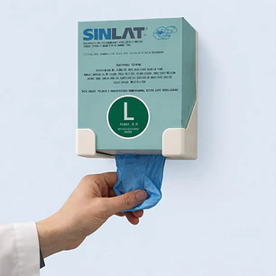 Guantes Examinacion Nitrilo Celeste talla L caja x 250 unidades