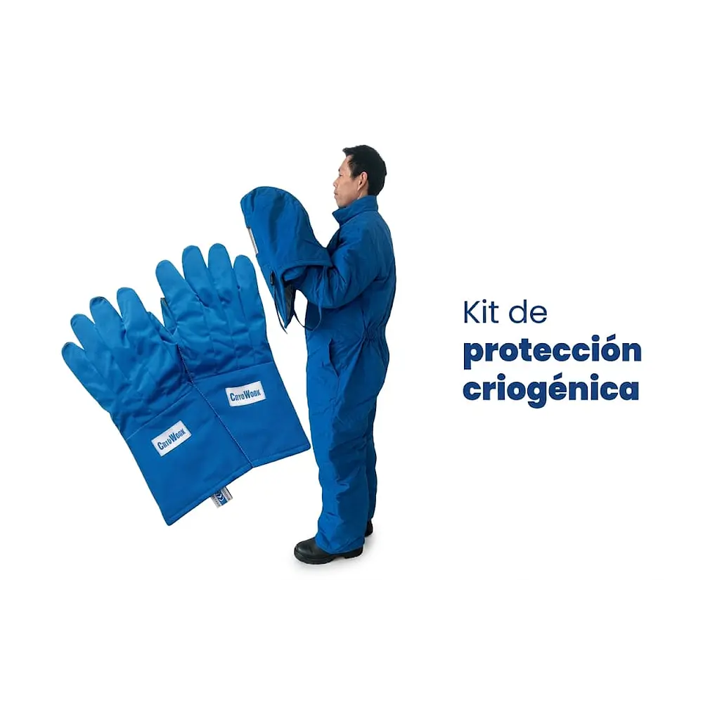 KIT FULL CRIOGÉNICO CRYOWORK (TRAЈЕ ENTERIZO + CAPUCHA +GUANTE+CALZADO) 2