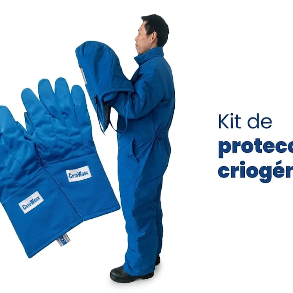 KIT FULL CRIOGÉNICO CRYOWORK (TRAЈЕ ENTERIZO + CAPUCHA +GUANTE+CALZADO) 2