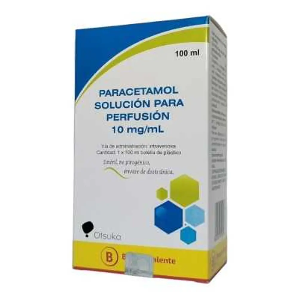  PARACETAMOL SOLUCION PARA PERFUSION 10 mg/ mL - 1 BP - OTSUKA (BIOSANO) 