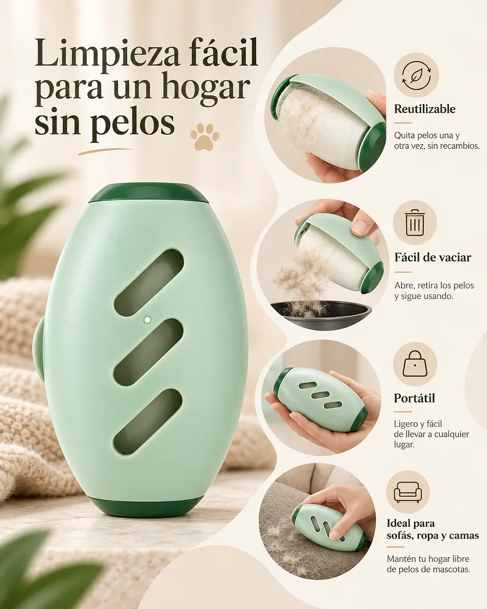 Rodillo Quitapelos Reutilizable 5