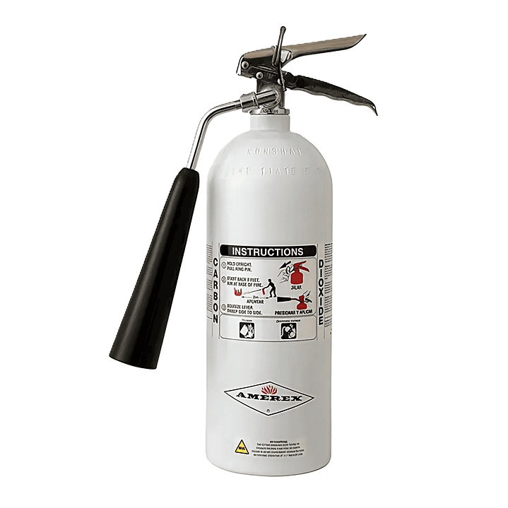 Extintor AMEREX 5 lb CO₂ Reconancia Magnetica 1