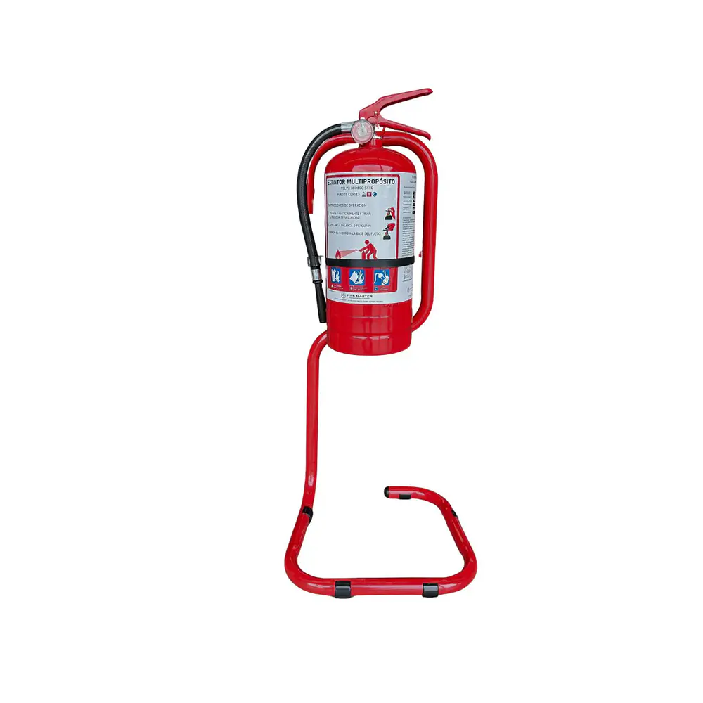 Soporte pedestal para extintor 4, 6 y 10 kg