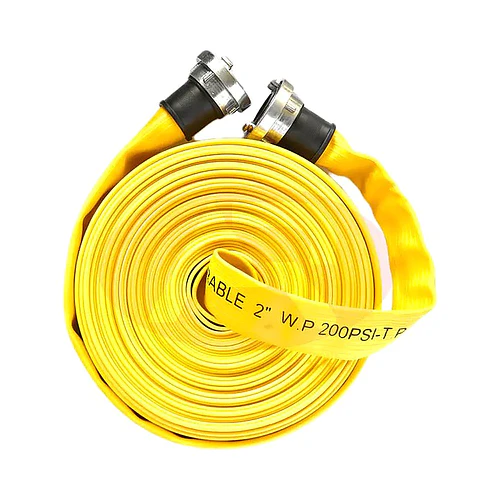 Manguera de incendio Durable Hose amarilla 2″ × 25 m con uniones Storz