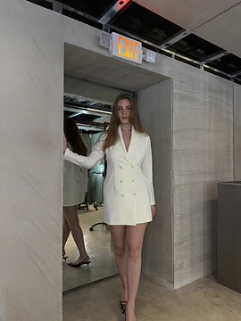 BLAZER DRESS MARFIL
