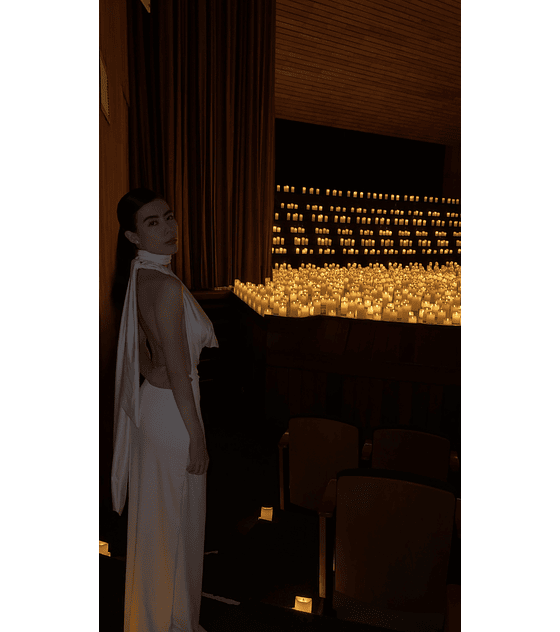 BACK BOW DRESS MARFIL