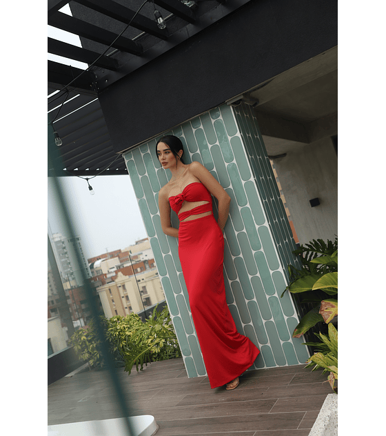 ROSE MAXI DRESS ROJO