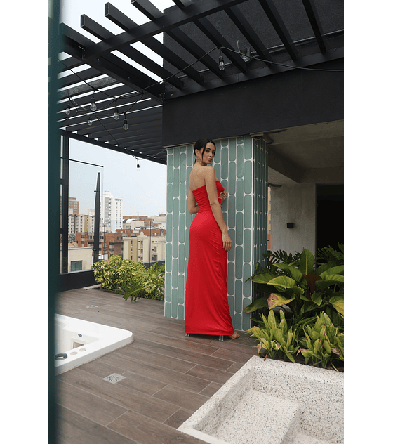 ROSE MAXI DRESS ROJO