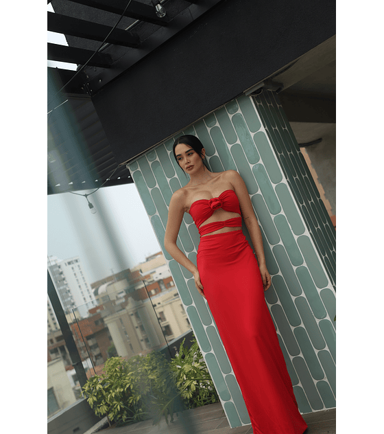 ROSE MAXI DRESS ROJO
