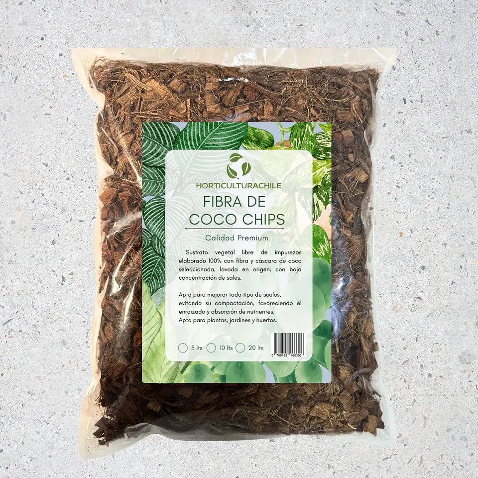 Fibra de Coco en Chips Hidratada – Sustrato Natural 5L 1