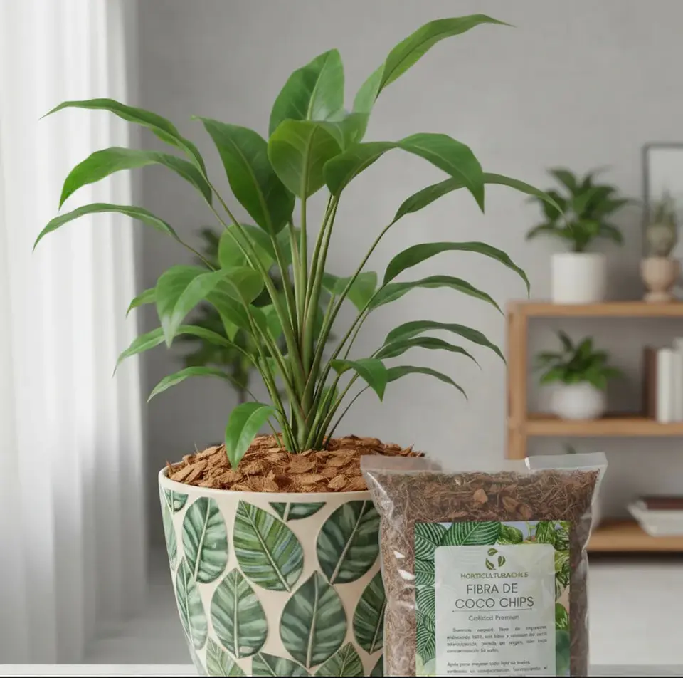 Fibra de Coco en Chips Hidratada – Sustrato Natural 5L 2