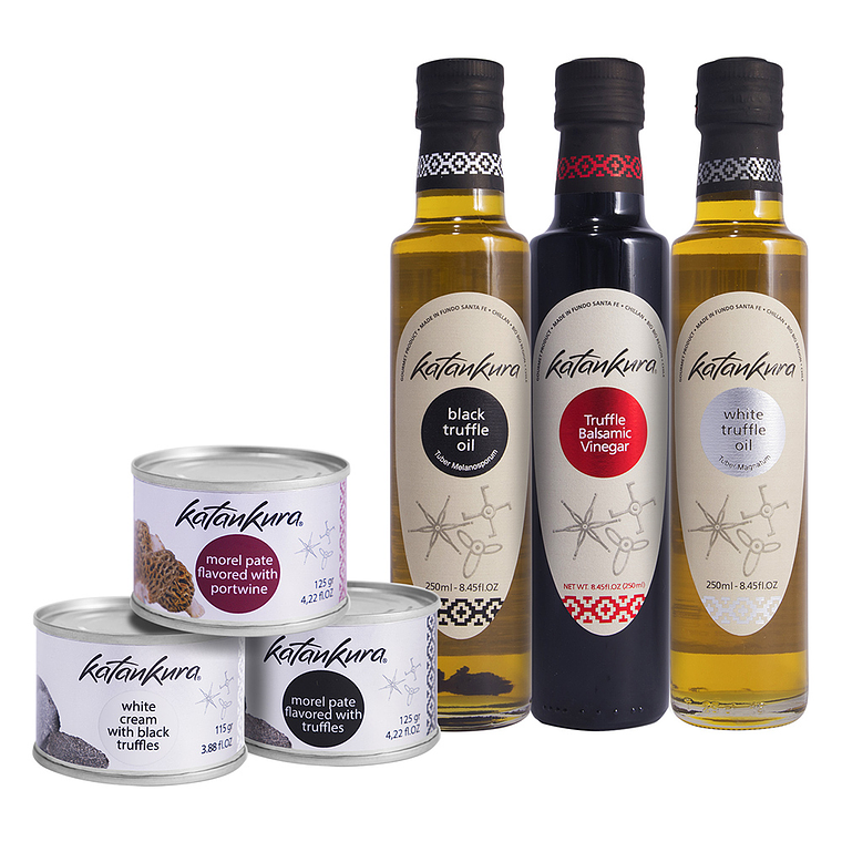 Aceite de oliva con aroma de Trufa Negra + Aceite de oliva con aroma de Trufa Blanca 6