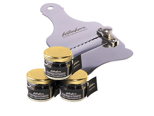 3 - 黒トリュフの塩漬け、8g + マンドリン