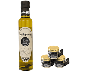 Pack aceite trufa + 3 trufa en conserva