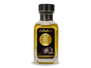ACEITE DE OLIVA CON AROMA A TRUFAS NEGRAS CON LAMINAS DE ORO COMESTIBLE 50 ML