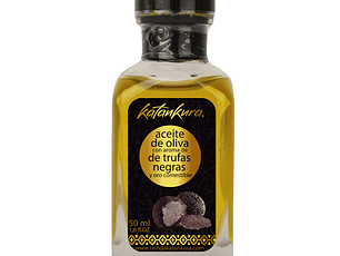 ACEITE DE OLIVA CON AROMA A TRUFAS NEGRAS CON LAMINAS DE ORO COMESTIBLE 50 ML