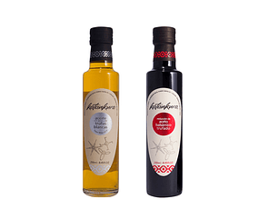 Pack Aceite de oliva con aroma de trufas blancas (250 ml) + Reduccion de Aceto balsamico trufado (250 ml)