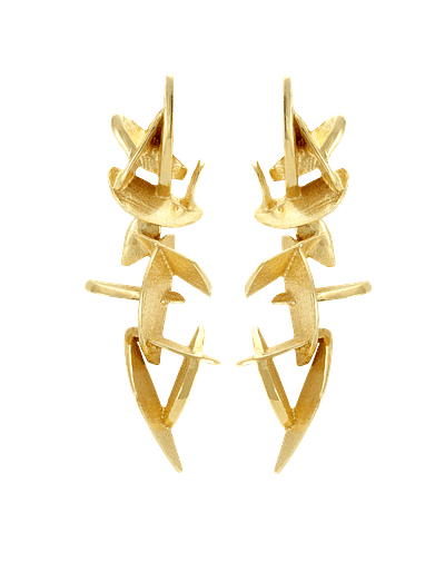 Thorns and Roses - Golden Earrings ERB-011-O