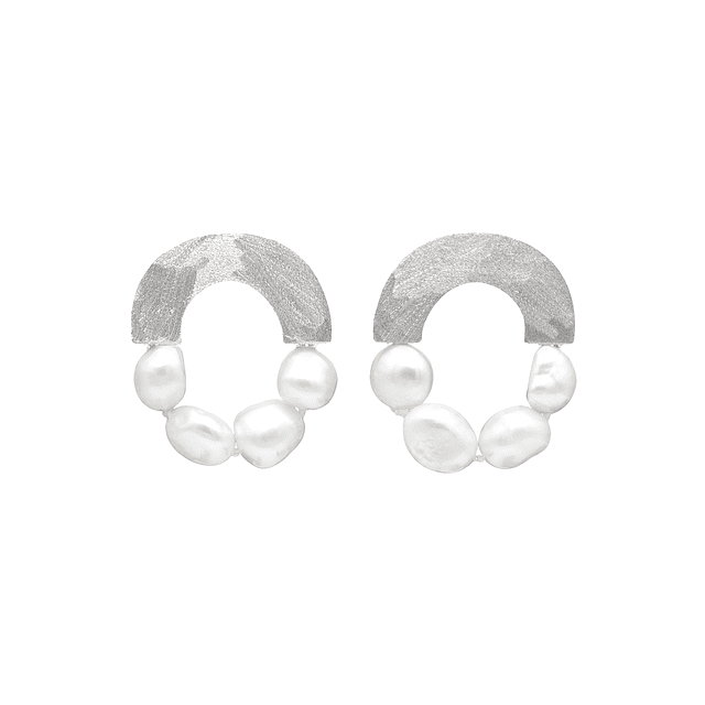 Melting - Silver Earrings MB-010-P