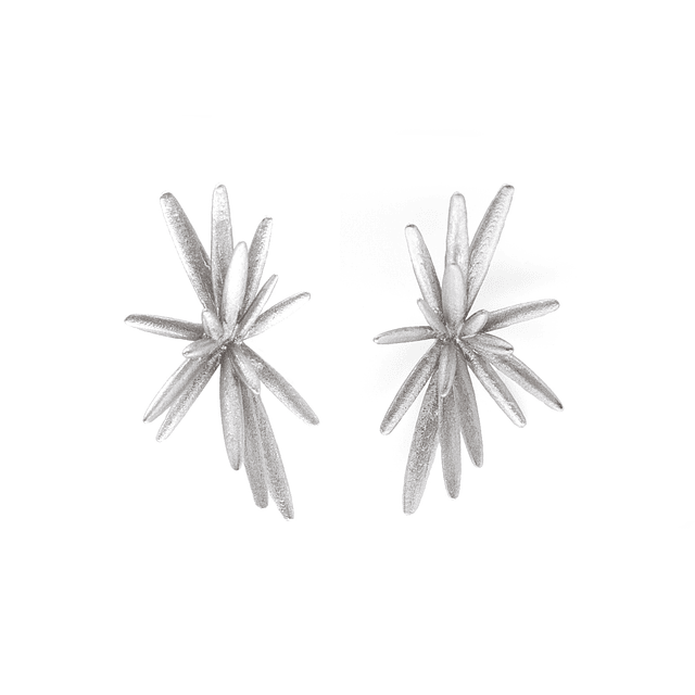 Containment and Explosion - Silver Earrings CEB-012-P