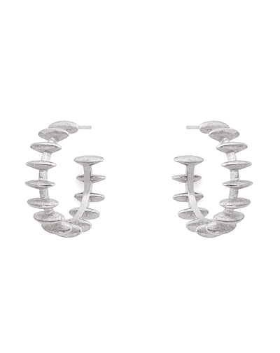 Containment and Explosion - Silver Earrings CCB-010-P