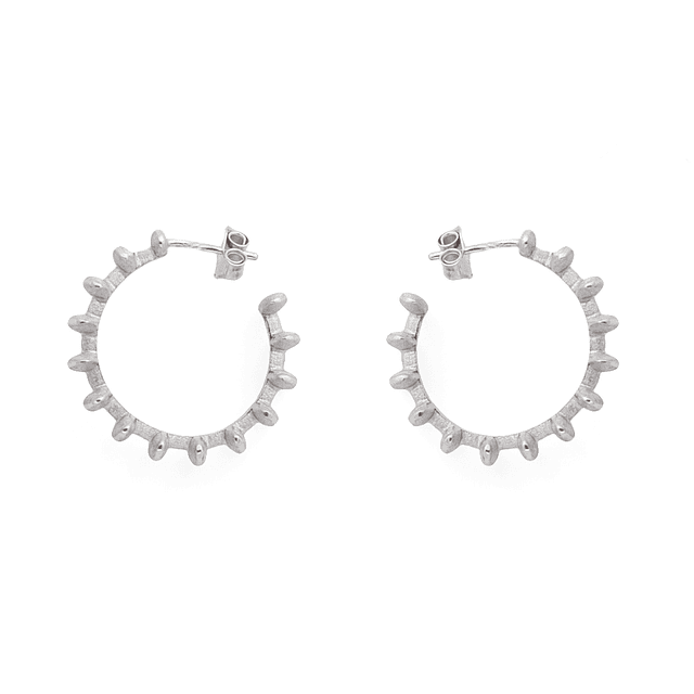 Containment and Explosion - Silver Earrings CCB-010-P