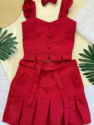 Conjunto infantil tableado