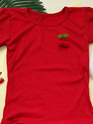 Polera infantil guindas