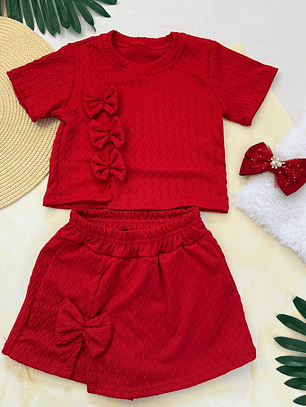 Conjunto infantil moños