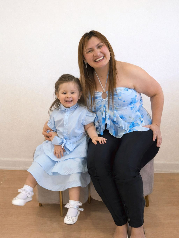 Vestido infantil brillos 2