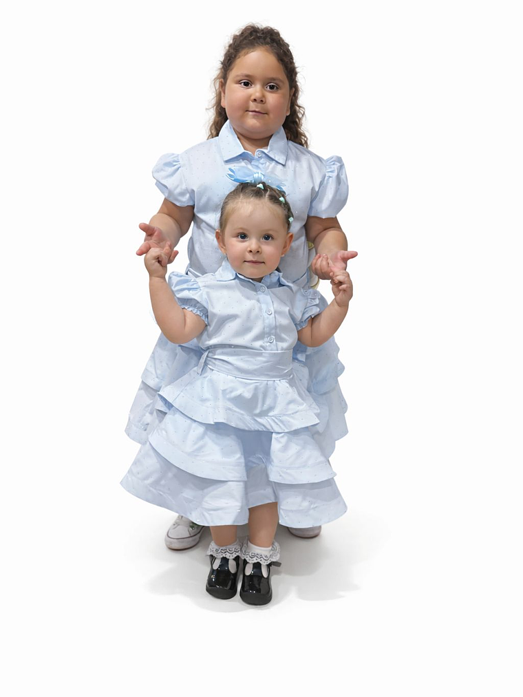 Vestido infantil brillos 3