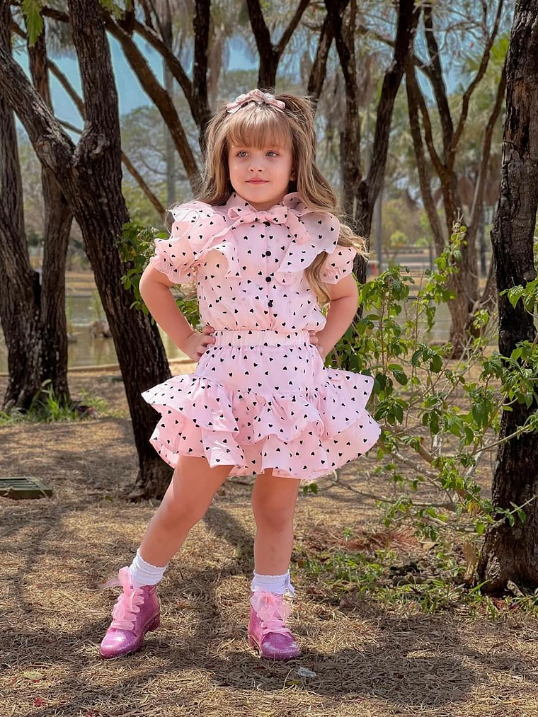 Conjunto infantil corazones 3