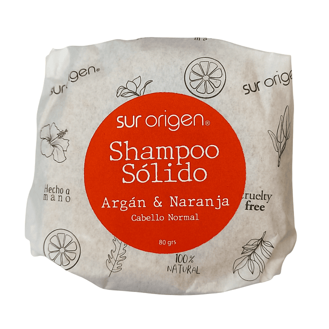 Shampoo Sólido (Barra) Argán & Naranja