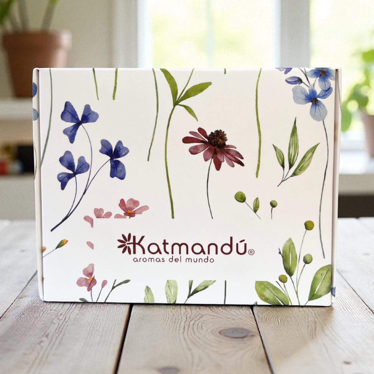 Caja Regalo Diseño Flores Autoarmable 1