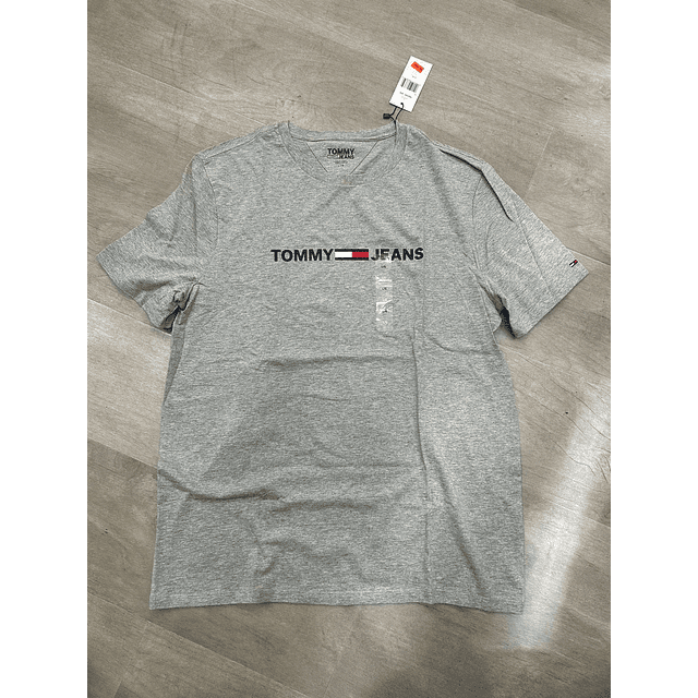 POLERA GRIS TH LETRAS ZUL HOMBRE TALLA XL