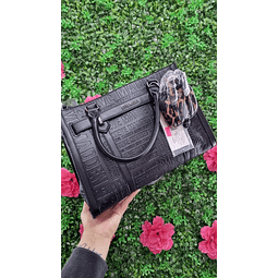 TOTE STEVE MADDEN NEGRO MONOGRAMO MONEDERO PINT