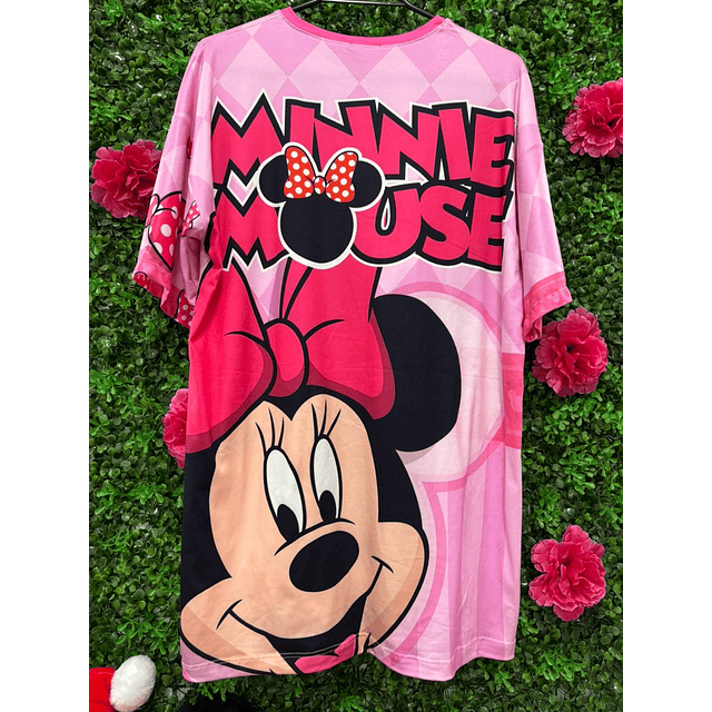 BLUZON MINNIE CON CRISTALES OVERSIZE