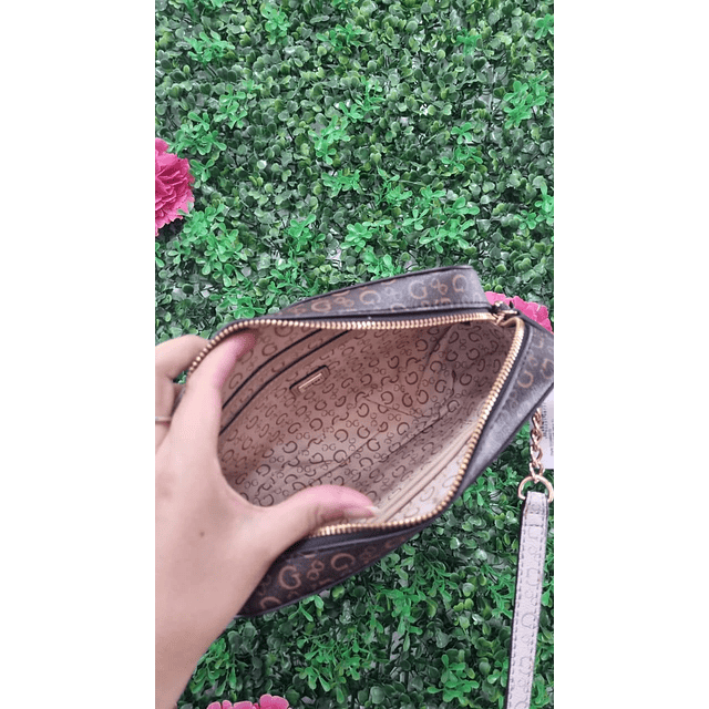 CROSSBODY GUESS CAFE C/CORREA BEIGE