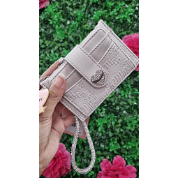 TARJETERO/MONEDERO JUICY BLANCO C/BROCHE