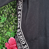 SWEATER GUESS NEGRO FRANJA EN BRAZOS TALLA M